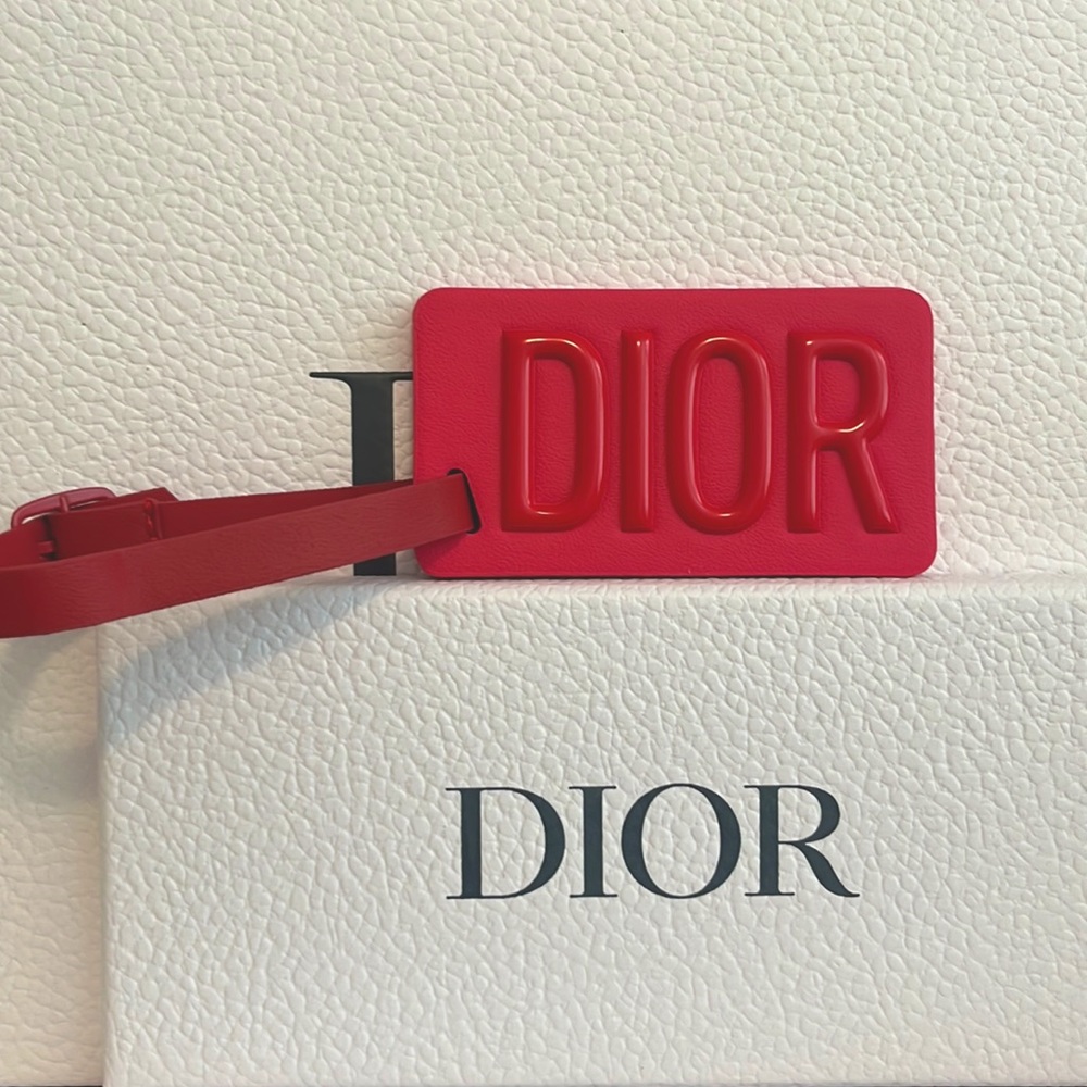 Dior luggage tag